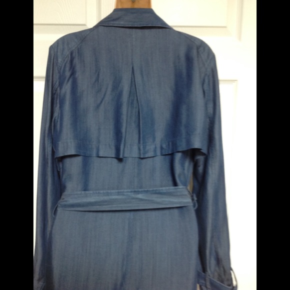 Vince Camuto soft denim trench coat - Picture 6 of 10